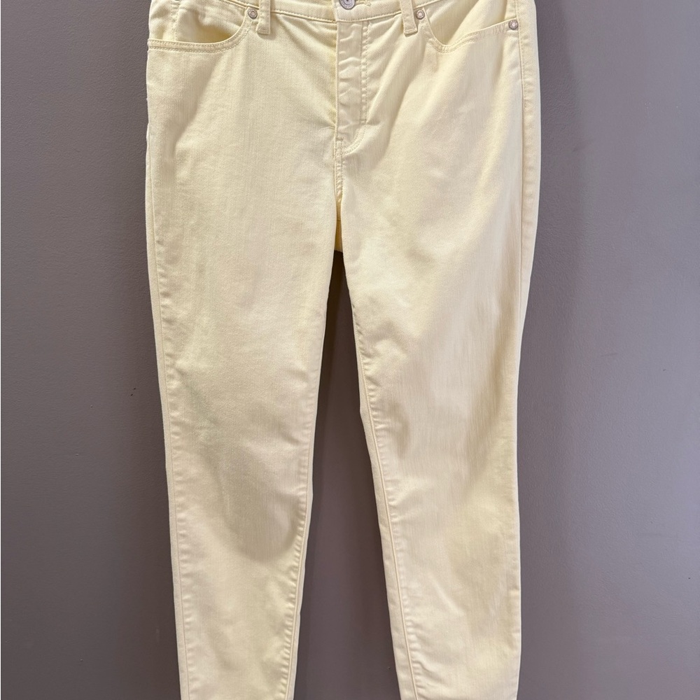 Talbots 6 Butter Yellow Slim Ankle Pant